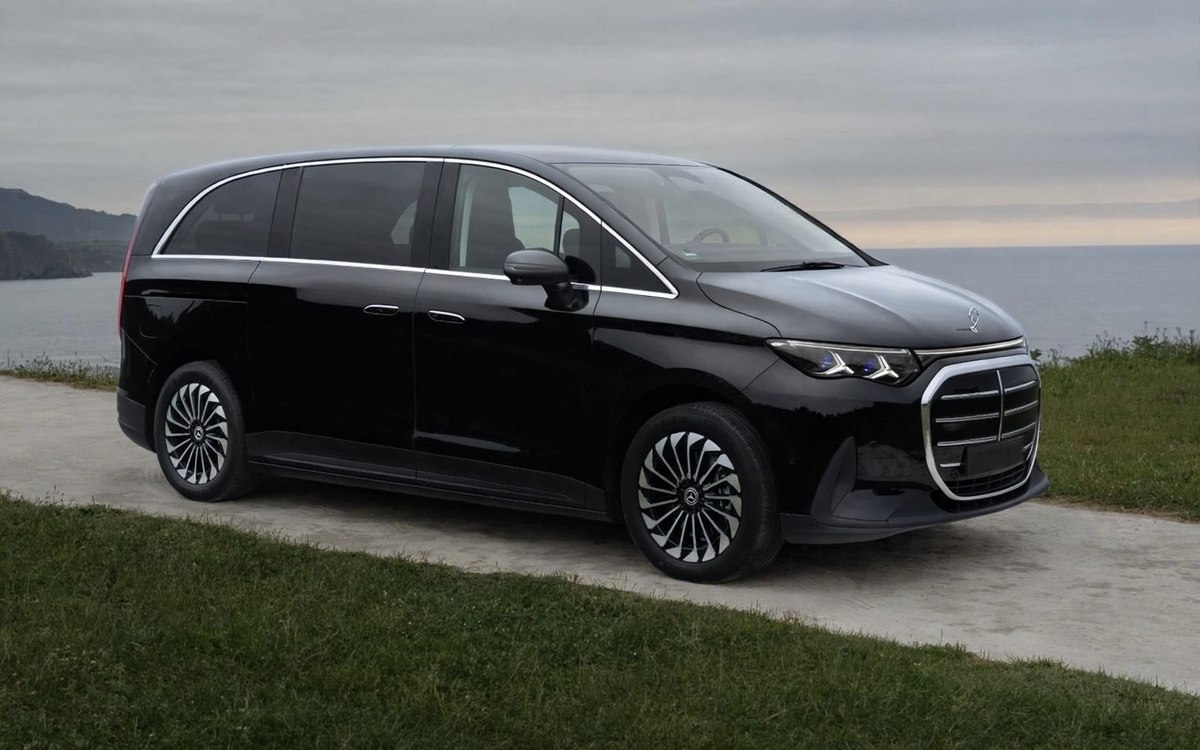 Mercedes Classe V noire 7 places, véhicule de la gamme XL Velour
